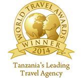 Tanzania leading Travel Agency Award 2015